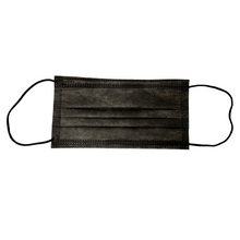 Load image into Gallery viewer, black disposable face mask made in usa