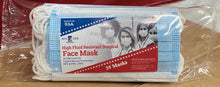 Load image into Gallery viewer, bag of blue disposable face masks made in usa
